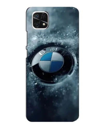 Чехол для Samsung Galaxy A22 5G с картинкой «Логотип BMW — лед» Чехол для Samsung Galaxy A22 5G с картинкой «Логотип BMW — лед»