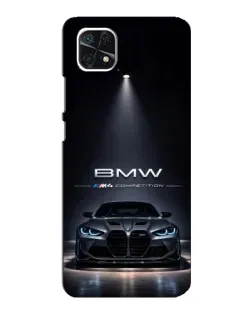 Чехол для Samsung Galaxy A22 5G с картинкой «BMW сквозь ночной город» Чехол для Samsung Galaxy A22 5G с картинкой «BMW сквозь ночной город»