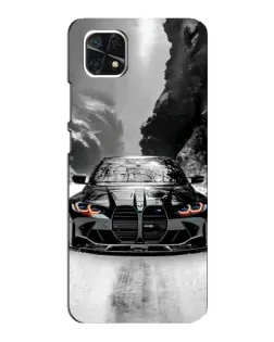 Чехол для Samsung Galaxy A22 5G с картинкой «BMW — акварельный дрифт» Чехол для Samsung Galaxy A22 5G с картинкой «BMW — акварельный дрифт»