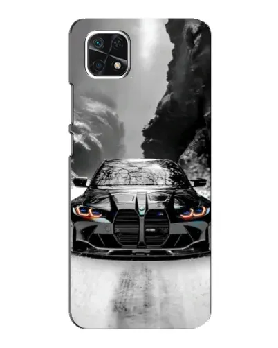 Чехол для Samsung Galaxy A22 5G с картинкой «BMW — акварельный дрифт» Чехол для Samsung Galaxy A22 5G с картинкой «BMW — акварельный дрифт»