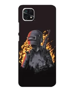 Чехол для Samsung Galaxy A22 5G с картинкой «PUBG — огненный силуэт» Чехол для Samsung Galaxy A22 5G с картинкой «PUBG — огненный силуэт»