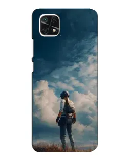 Чехол для Samsung Galaxy A22 5G с картинкой «Герой PUBG на скале» Чехол для Samsung Galaxy A22 5G с картинкой «Герой PUBG на скале»