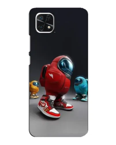 Чехол для Samsung Galaxy A22 5G с картинкой «Among Us — 3D стиль»