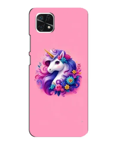 Чехол для Samsung Galaxy A22 5G с картинкой «Сказочный единорог»