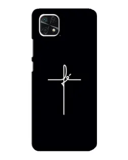 Чехол для Samsung Galaxy A22 5G с картинкой «Тонкий крест»