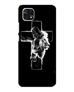Чехол для Samsung Galaxy A22 5G с картинкой «Сияющий крест Jesus»