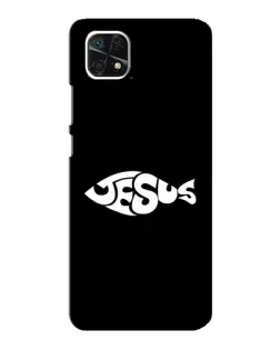 Чехол для Samsung Galaxy A22 5G с картинкой «Рыба Jesus»