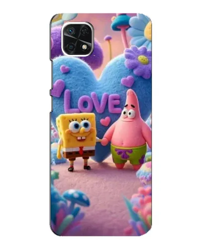 Чехол для Samsung Galaxy A22 5G с картинкой «Губка Боб Патрик»
