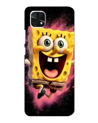 Чехол для Samsung Galaxy A22 5G с картинкой «Взрывной Спанч Боб»