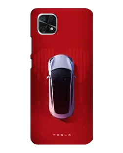 Чехол для Samsung Galaxy A22 5G с картинкой «Tesla Top View» Чехол для Samsung Galaxy A22 5G с картинкой «Tesla Top View»