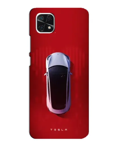 Чехол для Samsung Galaxy A22 5G с картинкой «Tesla Top View»
