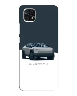 Чехол для Samsung Galaxy A22 5G с картинкой «Серебристый Cybertruck Tesla» Чехол для Samsung Galaxy A22 5G с картинкой «Серебристый Cybertruck Tesla»