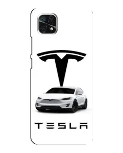 Чехол для Samsung Galaxy A22 5G с картинкой «Tesla White Style» Чехол для Samsung Galaxy A22 5G с картинкой «Tesla White Style»