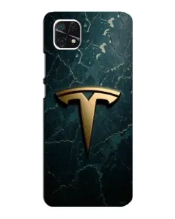 Чехол для Samsung Galaxy A22 5G с картинкой «Мраморная Tesla Gold» Чехол для Samsung Galaxy A22 5G с картинкой «Мраморная Tesla Gold»