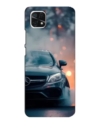 Чехол для Samsung Galaxy A22 5G с картинкой «Mercedes — ночной город» Чехол для Samsung Galaxy A22 5G с картинкой «Mercedes — ночной город»