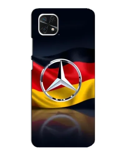 Чехол для Samsung Galaxy A22 5G с картинкой «Mercedes — флаг Германии» Чехол для Samsung Galaxy A22 5G с картинкой «Mercedes — флаг Германии»