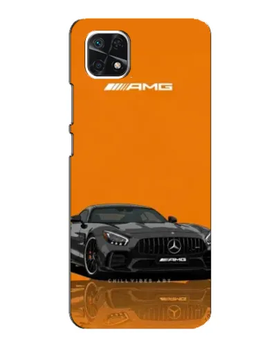 Чехол для Samsung Galaxy A22 5G с картинкой «Оранжевый Mercedes AMG» Чехол для Samsung Galaxy A22 5G с картинкой «Оранжевый Mercedes AMG»