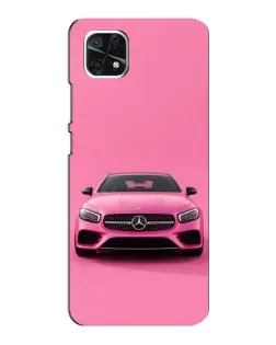 Чехол для Samsung Galaxy A22 5G с картинкой «Розовый Mercedes AMG»