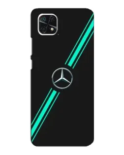 Чехол для Samsung Galaxy A22 5G с картинкой «Спортивные линии Mercedes»