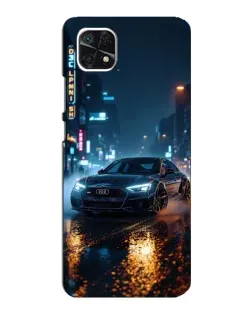 Чехол для Samsung Galaxy A22 5G с картинкой «Ночной город и Audi» Чехол для Samsung Galaxy A22 5G с картинкой «Ночной город и Audi»