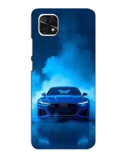 Чехол для Samsung Galaxy A22 5G с картинкой «Audi — голубая энергия» Чехол для Samsung Galaxy A22 5G с картинкой «Audi — голубая энергия»
