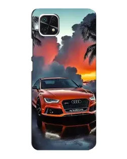 Чехол для Samsung Galaxy A22 5G с картинкой «Audi — закат» Чехол для Samsung Galaxy A22 5G с картинкой «Audi — закат»