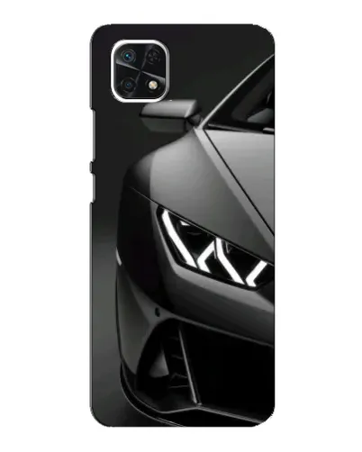 Чехол для Samsung Galaxy A22 5G с картинкой «Lamborghini фары детализация»