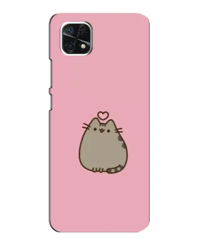 Чехол для Samsung Galaxy A22 5G с картинкой «Pusheen сердце»