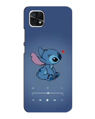 Чехол для Samsung Galaxy A22 5G с картинкой «Музыкальный Stitch»