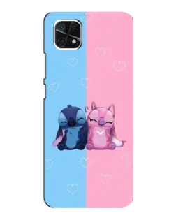 Чехол для Samsung Galaxy A22 5G с картинкой «Stitch и Angel Love» Чехол для Samsung Galaxy A22 5G с картинкой «Stitch и Angel Love»