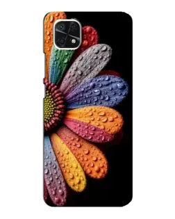 Чехол для Samsung Galaxy A22 5G с картинкой «Радужный цветок»