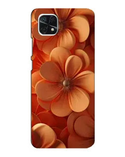 Чехол для Samsung Galaxy A22 5G с картинкой «Оранжевый макро цветок»