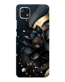 Чехол для Samsung Galaxy A22 5G с картинкой «Черный лотос»