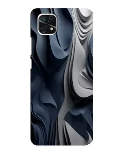 Чехол для Samsung Galaxy A22 5G с картинкой «Объемные синие складки» Чехол для Samsung Galaxy A22 5G с картинкой «Объемные синие складки»