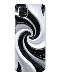 Чехол для Samsung Galaxy A22 5G с картинкой «Черно-белая спираль» Чехол для Samsung Galaxy A22 5G с картинкой «Черно-белая спираль»