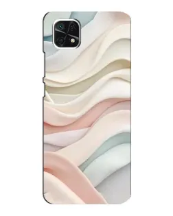 Чехол для Samsung Galaxy A22 5G с картинкой «Пастельные нежные волны»