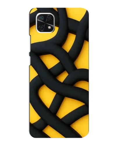 Чехол для Samsung Galaxy A22 5G с картинкой «Черное желтое переплетение» Чехол для Samsung Galaxy A22 5G с картинкой «Черное желтое переплетение»