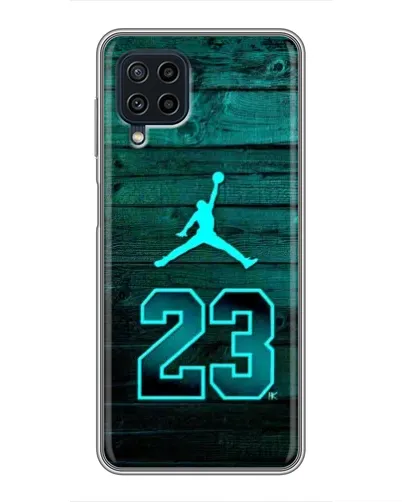 Чехол для Samsung Galaxy A22 с картинкой «Jordan Cyan 23»