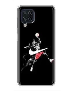 Чехол для Samsung Galaxy A22 с картинкой «Jordan Jumpman»