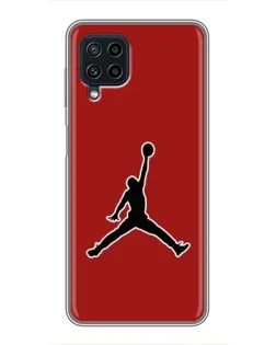 Чехол для Samsung Galaxy A22 с картинкой «Jordan Red Back»