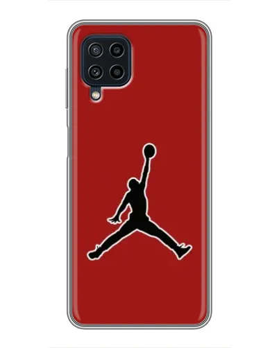 Чехол для Samsung Galaxy A22 с картинкой «Jordan Red Back»