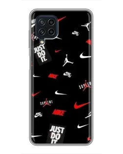 Чехол для Samsung Galaxy A22 с картинкой «Nike Mix Pattern»