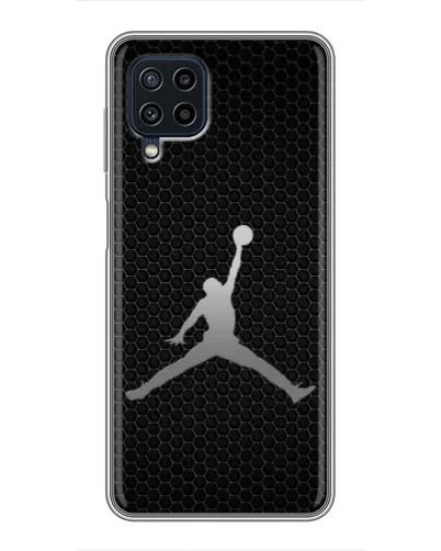 Чехол для Samsung Galaxy A22 с картинкой «Jordan Dark Carbon»