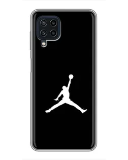Чехол для Samsung Galaxy A22 с картинкой «Jordan Silhouette»
