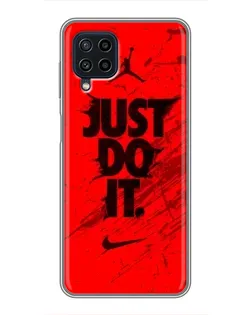 Чехол для Samsung Galaxy A22 с картинкой «Nike Just Do It»
