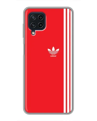 Чехол для Samsung Galaxy A22 с картинкой «Красный минимализм Adidas» Чехол для Samsung Galaxy A22 с картинкой «Красный минимализм Adidas»