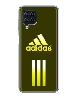 Чехол для Samsung Galaxy A22 с картинкой «Оливковый градиент Adidas»