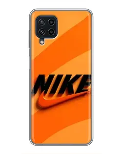 Чехол для Samsung Galaxy A22 с картинкой «Оранжевый драйв Nike» Чехол для Samsung Galaxy A22 с картинкой «Оранжевый драйв Nike»