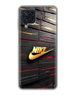 Чехол для Samsung Galaxy A22 с картинкой «Золотой Nike на металле» Чехол для Samsung Galaxy A22 с картинкой «Золотой Nike на металле»
