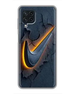 Чехол для Samsung Galaxy A22 с картинкой «Объемный логотип Найк» Чехол для Samsung Galaxy A22 с картинкой «Объемный логотип Найк»